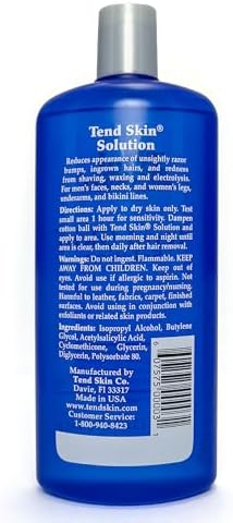 Tend Skin Solution for Razor Bumps and Ingrown Hair, 16 Oz