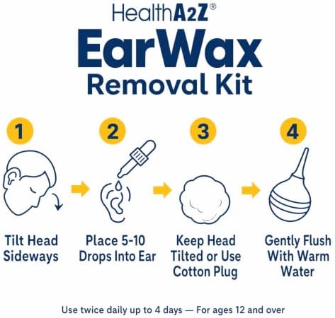 HealthA2Z® Ear Wax Removal Kit Carbamide Peroxide 6.5%, 0.5 fl oz (15mL)