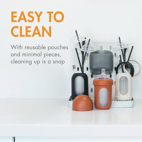 Boon Nursh Silicone Baby Bottles - Speckle - 8 Oz - 3 Count