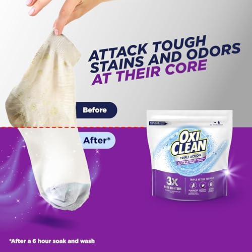 OxiClean Triple Action Odor Blasters and Stain Remover Powder, 4 lbs