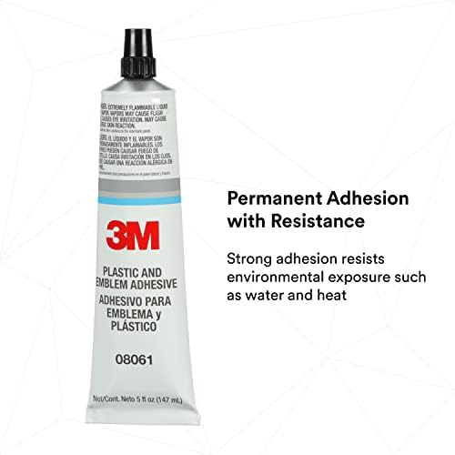 3M Plastic and Emblem Adhesive, 08061, 5 oz Tube