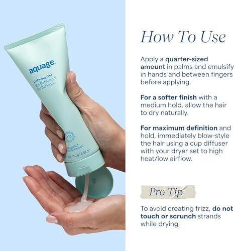 Aquage Defining Curl Gel & Curly Hair Enhancer, 6 oz