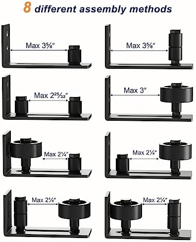 SMARTSTANDARD Sliding Barn Door Floor Guide for Bottom Adjustable Roller