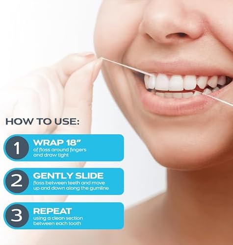 DrTung's Smart Floss - Natural Dental Floss, Cardamom Flavor - Pack of 3