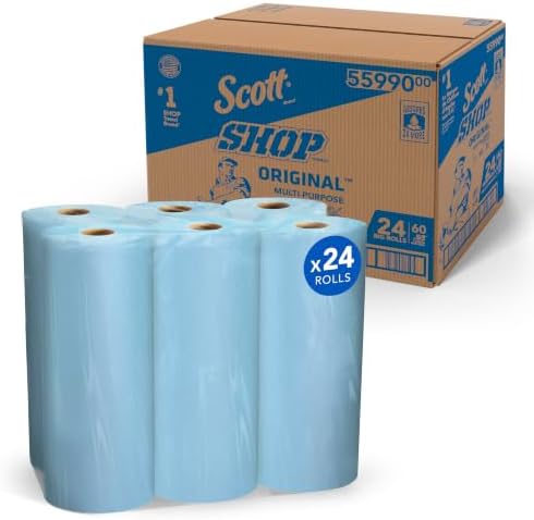 Scott Shop Towels Original Big Rolls, 60 Towels/Roll, 24 Big Rolls/Case