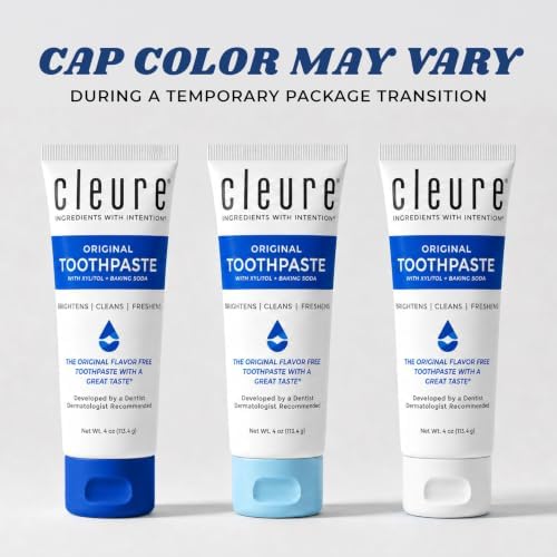 Cleure Fluoride Free Toothpaste, SLS & Mint Free (4oz Tube, 1 Pk)