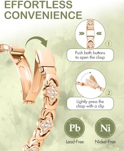 Feraco Pure Copper Bracelets for Women, Ultra Strength Magnetic Bracelet