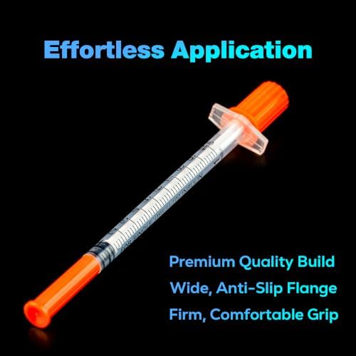 1ml/cc 31G Syringe 5/16" (8mm) Needle, Disposable Individual Package