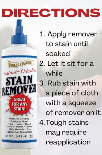 Parker and Bailey Blood Stain Remover - Fabric Carpet Mattress 16oz