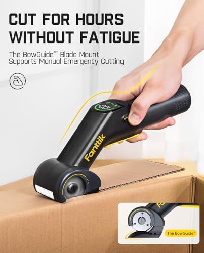 Fanttik C10 Pro BowGuide Electric Cardboard Cutter, Rotary Box Cutter