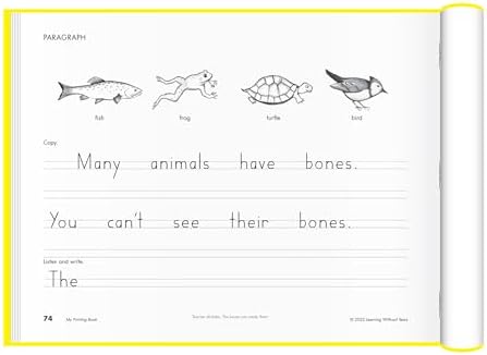 Learning Without Tears My Printing Book Workbook, 1st Grade+, Age 6+