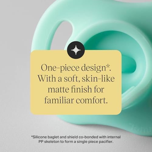 Tommee Tippee Ultra-Light StayPut Pacifier, 0-6 Months, Pack of 4