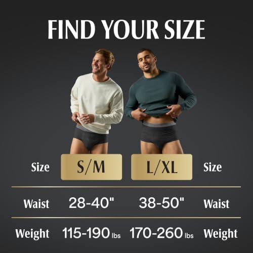 Depend Real Fit Incontinence Underwear for Men, L/XL, 52 Count