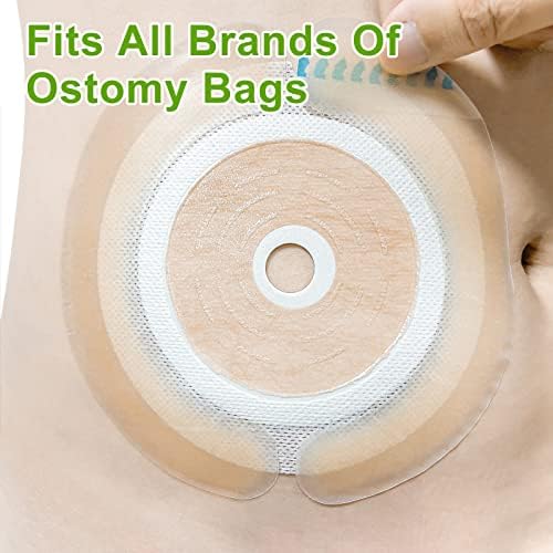 Carbou 20 Pcs Elastic Ostomy Barrier Strips, Hydrocolloid Waterproof Leak