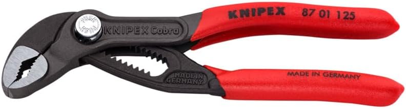 KNIPEX 87 01 125, 5 in. Cobra® Water Pump Pliers, Capacity 1-1/16 in
