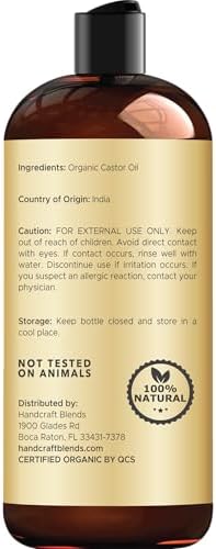 Handcraft Blends Organic Castor Oil - 16 Fl Oz