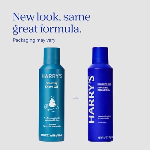 Harry's Foaming Shave Gel for Men with Aloe - 6.7 oz (3 Pack)