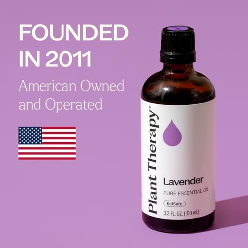 Plant Therapy Lavender Essential Oil, 10 mL (1/3 oz), 100% Pure & Undiluted