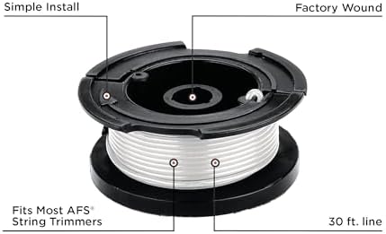 BLACK+DECKER Weed Eater String, Genuine OEM Authentic Trimmer Line, 3-Pack, 30-Feet of Replacement Spool, 0.065-Inch Diameter (AF1003ZP)