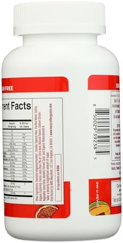 MARYRUTH'S Men's Multivitamin Gummies, Energy Metabolism, Vegan, 60 Count