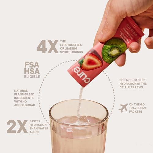Cure Hydration - Electrolyte Drink Powder Strawberry Kiwi 28 Servings