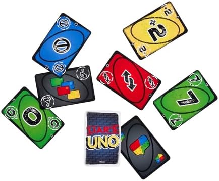 Mattel Games Liar’s UNO Card Game in Storage Tin,Ages 7+, 2-6 Players
