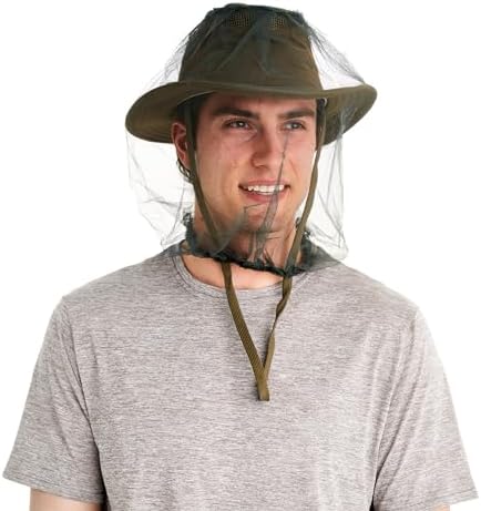 Coghlan's Mosquito Head Net: Ultra-Fine Mesh Netting Protection Against Bugs Gnats Flies Insects, for Outdoor Camping
