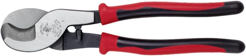 Klein Tools 63050 Cable Cutter, Made in USA, Heavy Duty Cutter for Aluminum, Copper, and Communications Cable