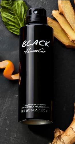 Kenneth Cole Black All Over Body Spray for Men, 6.0 Fl. Oz