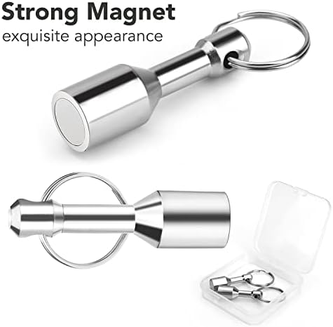 TRYMAG 4 PCS Magnet Key Chain Gold Testing Kit, Silver