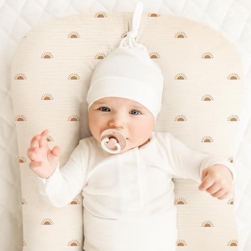 Konssy 2 Pack Muslin Baby Lounger Covers, Covers Only, 30.7" x 20"
