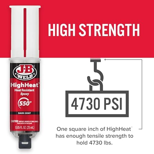 J-B Weld High Heat Syringe, Dark Grey - 25ml 2 Pack