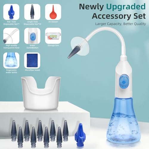 QISXROVY Ear Wax Removal Kit, Safe At-Home Ear Irrigation Flushing System