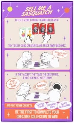 Exploding Kittens Sell Me a Sasquatch, 2-6 Players, Age 10+ Strategy Game