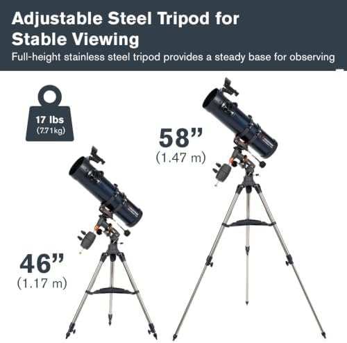 Celestron AstroMaster 130EQ Telescope for Deep-Sky Beginners