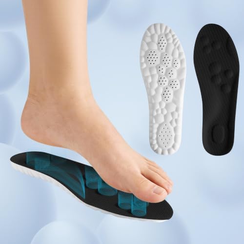 4D Cloud Steppers Insoles for Men and Women - Inserts, Soft, Memory Foam