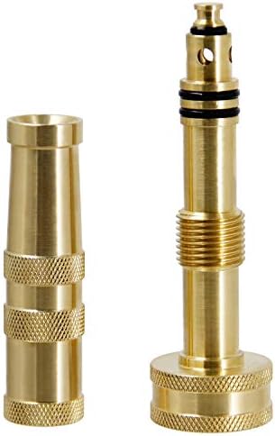 Twinkle Star Heavy-Duty Brass Adjustable Twist Hose Nozzle, 2 Pcs
