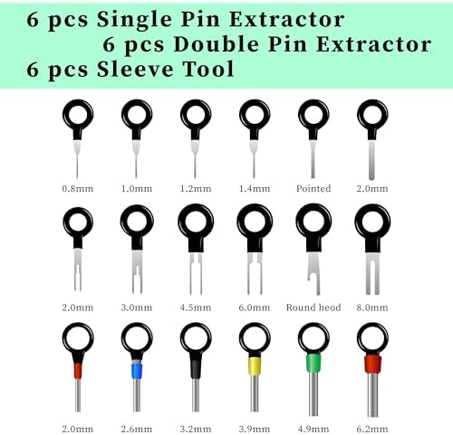 41 PCS Terminal Removal Tool Kit, Depinning Tool Kit, Pin Removal Tool