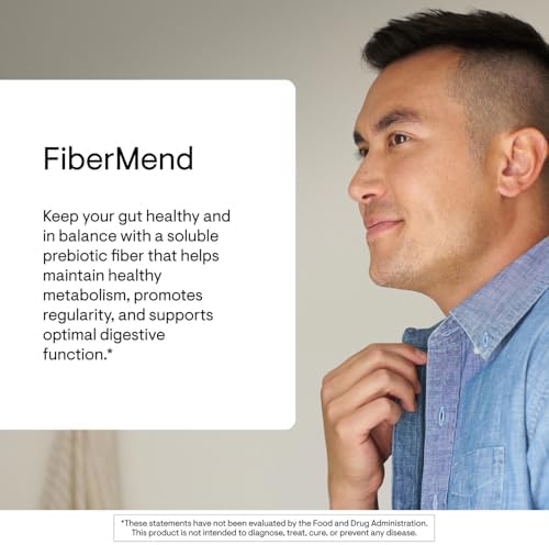 THORNE FiberMend, Prebiotic Fiber Powder with Antioxidants, 30 Servings