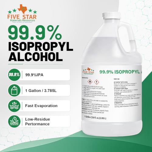 99.9% Pure Isopropyl Alcohol, Concentrated IPA, 1 Gallon 4 Quarts Pack