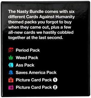 Nasty Bundle for Cards Against Humanity • 6 Extra Disgusting Themed Packs