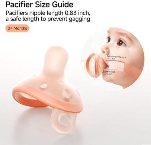 Garkoko Breast-Like Baby Pacifier for Newborns Breastfed Babies 0-6 Months