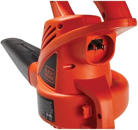 BLACK+DECKER Electric Leaf Blower, Handheld Blowers for Lawn Care, Lightweight, 180 MPH 180 CFM, 7-Amp, Corded (LB700)
