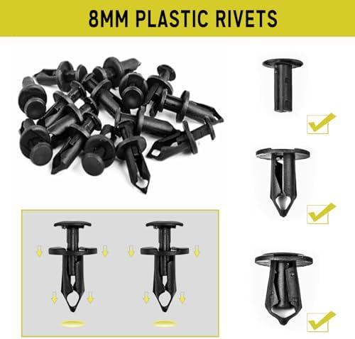 Xislet 45PCS Universal Engine Under Cover Splash Shield Guard Body Bolts