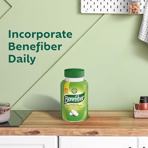 Benefiber Prebiotic Fiber Supplement Caplets, 84 count
