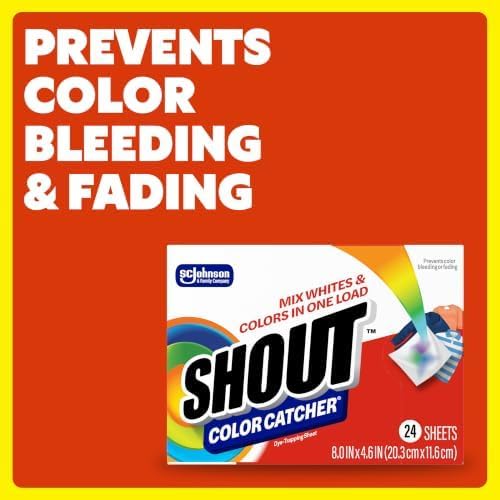 Shout Color Catcher, Dye-Trapping Sheets, 24 Sheets