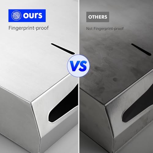 Gorlary Commercial Paper Towel Dispenser Wall Mount, Silver