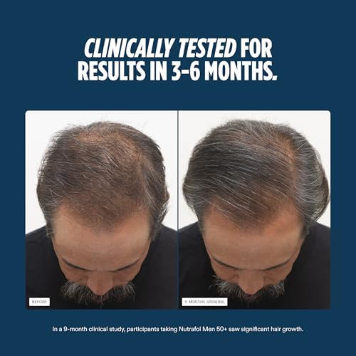 Nutrafol Men 50+ Hair Growth Supplements, Age 50+, 1-Month Bottle