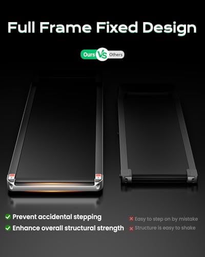 TREAFLOW Walking Pad with Incline, Under Desk Treadmills for Home