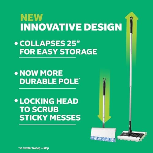 Swiffer Mop & Go Deluxe 2-in-1 Multi-Surface Kit for Floor Cleaning